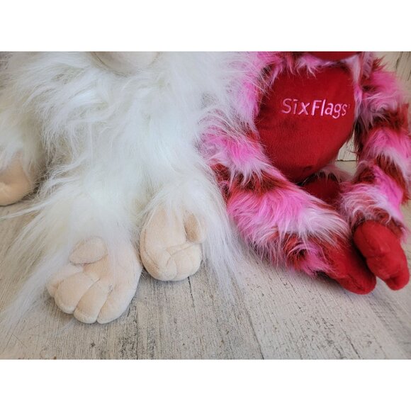 Plush monkey stuffed animal set pink white rose valentine day - Picture 5 of 9